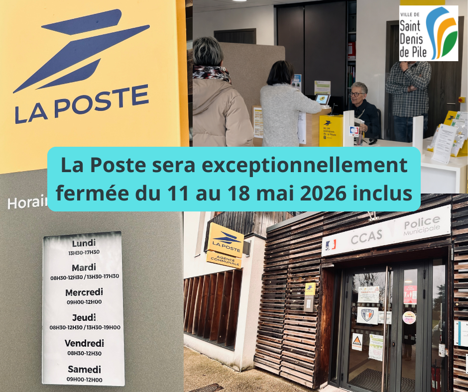 fermeture poste mai
