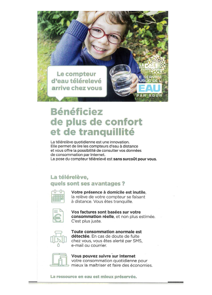 télérelève eau agur