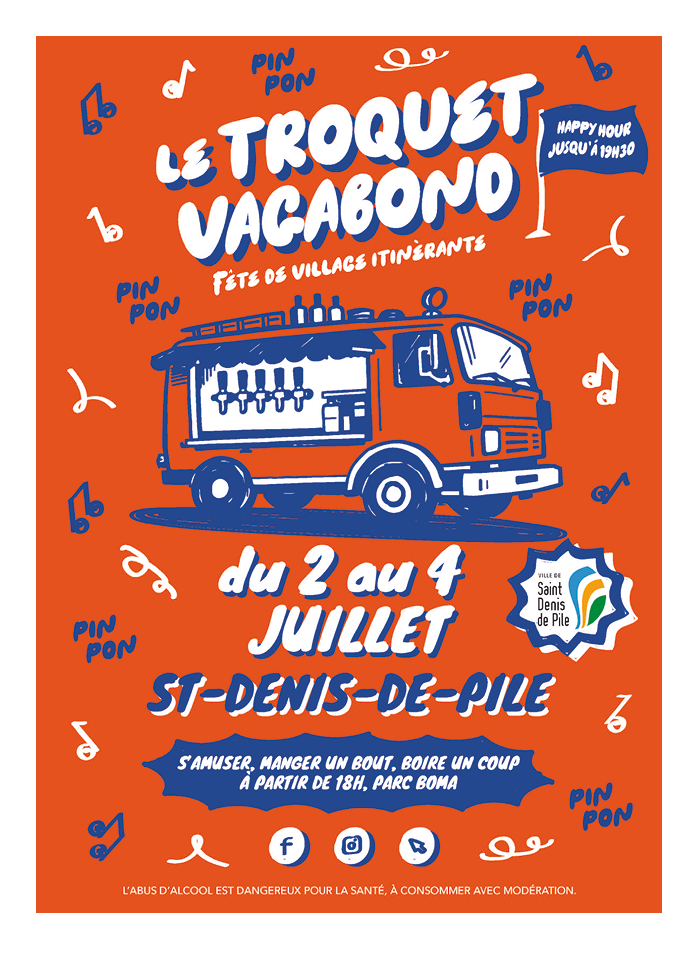 Affiche troquet vagabond