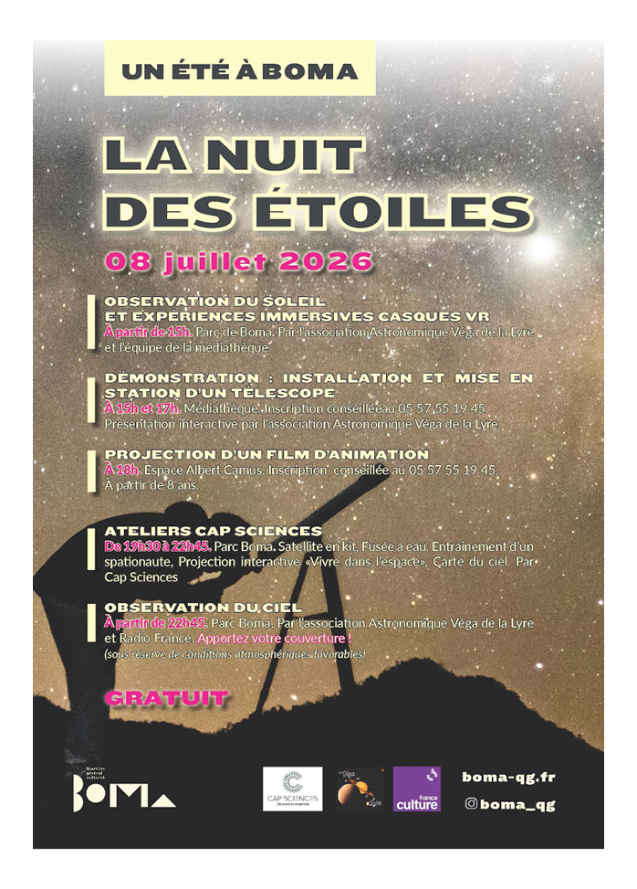 Affiche la nuit des étoiles 2026